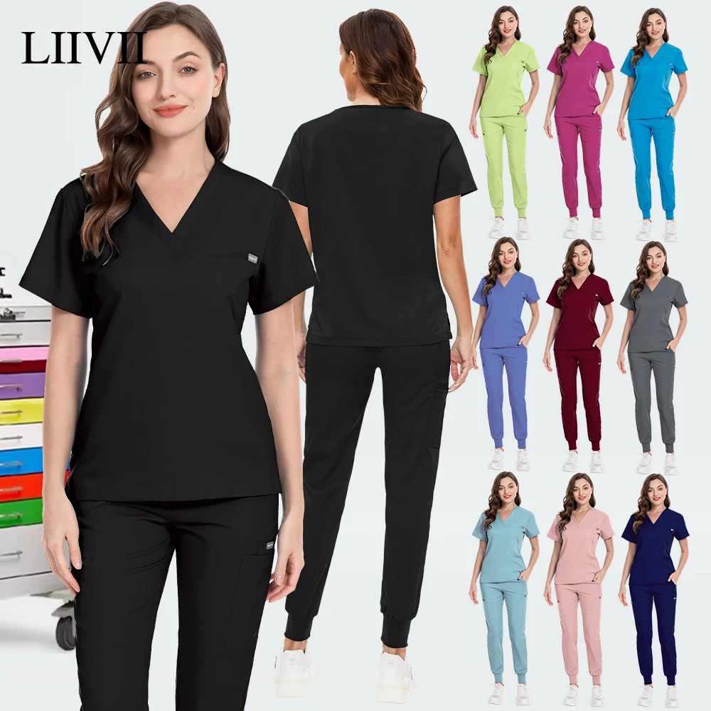 Women Scrubs Uniforms Jogging Pants Set For Men Medical Surgical Clothes Dental Clinic Doctor Nurse Workwear Beauty Accessories
Women Scrubs Uniforms Jogging Pants Set For Men Medical Surgical Clothes Dental Clinic Doctor Nurse Workwear Beauty Accessories