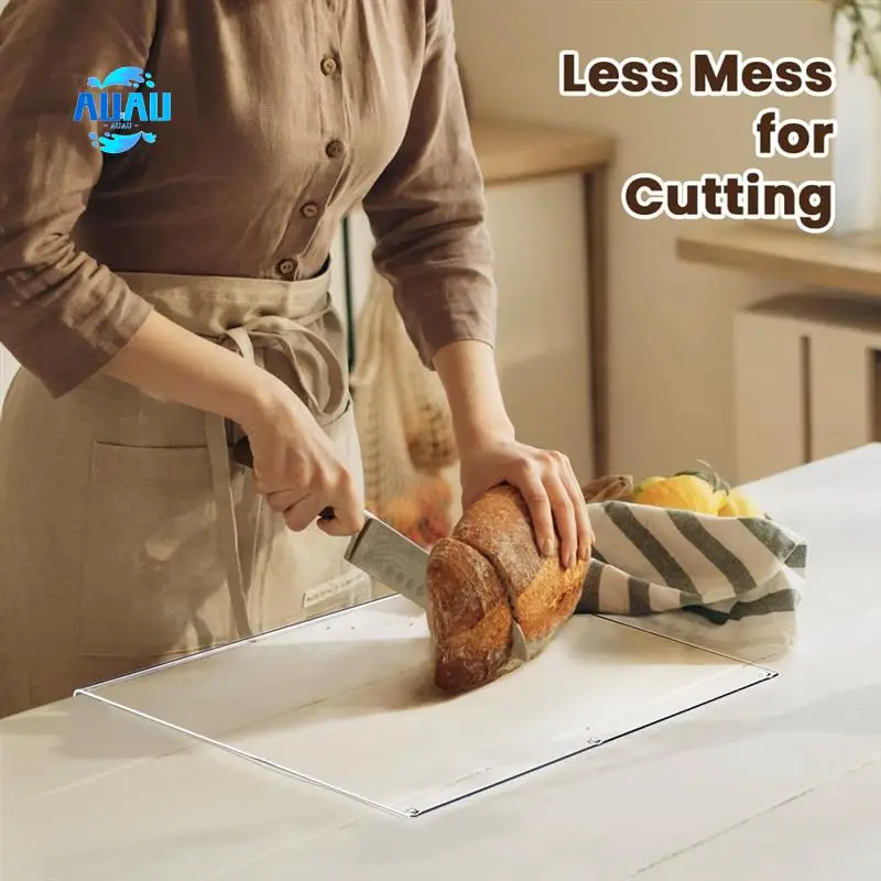 AUAU-Acrylic Cutting Board With Counter Lip, Clear Cutting Boards For Kitchen Counter Non Slip, Large Cutting Board
AUAU-Acrylic Cutting Board With Counter Lip, Clear Cutting Boards For Kitchen Counter Non Slip, Large Cutting Board