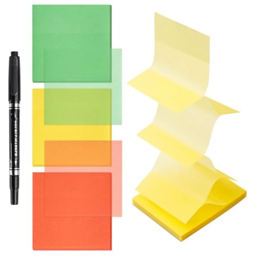 240 Sheets Pop Paper Up Transparent Glitter Sticky Notes, 1Pc Double Maker Pen, Waterproof Self-Stick Note, 3 x 3 Colorful Self
240 Sheets Pop Paper Up Transparent Glitter Sticky Notes, 1Pc Double Maker Pen, Waterproof Self-Stick Note, 3 x 3 Colorful Self
