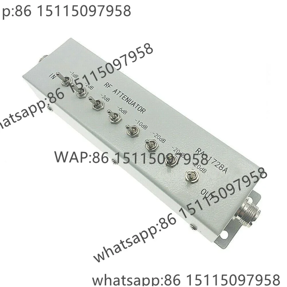 82DB VARIABLE/ STEP ATTENUATOR 50 OHM For Ham Radio Transmitter Etc High Frequency Attenuator 1dB Step Signal
82DB VARIABLE/ STEP ATTENUATOR 50 OHM For Ham Radio Transmitter Etc High Frequency Attenuator 1dB Step Signal