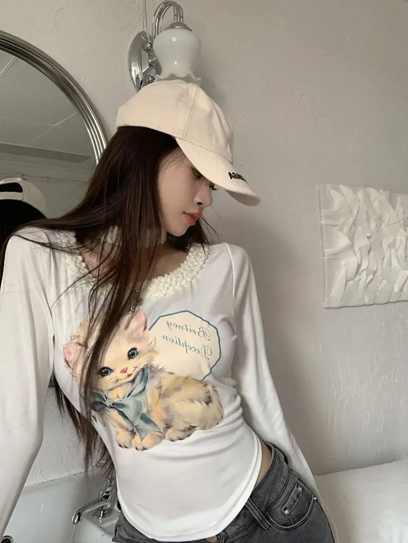 Футболки с лямкой на шее с принтом Spicy Girls, весна-лето, облегающие укороченные топы с длинными рукавами Y2k, темпераментная основа, Ropa Mujer
Футболки с лямкой на шее с принтом Spicy Girls, весна-лето, облегающие укороченные топы с длинными рукавами Y2k, темпераментная основа, Ropa Mujer