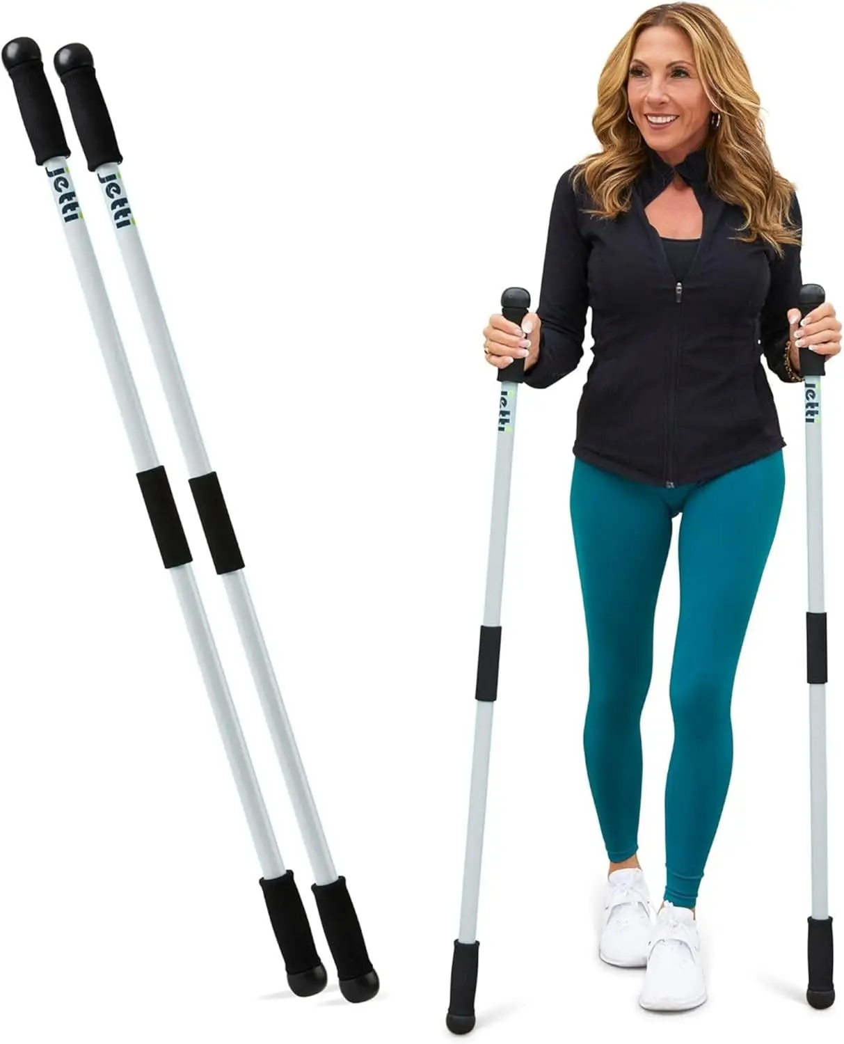 Weighted Walking Poles for Full-Body Workouts, Stability & Posture | 2 Poles + Case, 2.2 lbs
Weighted Walking Poles for Full-Body Workouts, Stability & Posture | 2 Poles + Case, 2.2 lbs