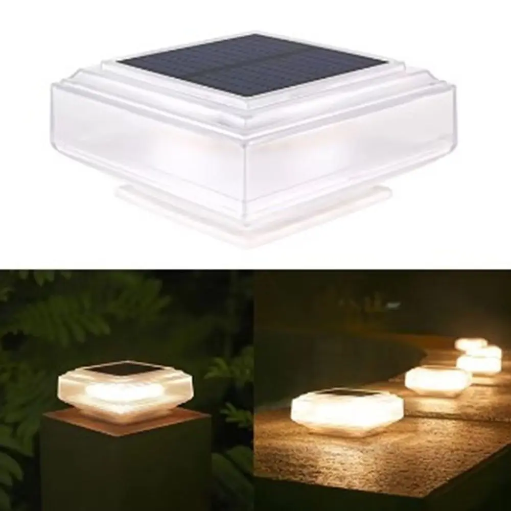Waterproof Solar Post Light Solar Powered Square LED Pillar Cap Lights Lighting White / Warm Light Solar Column Headlight
Waterproof Solar Post Light Solar Powered Square LED Pillar Cap Lights Lighting White / Warm Light Solar Column Headlight