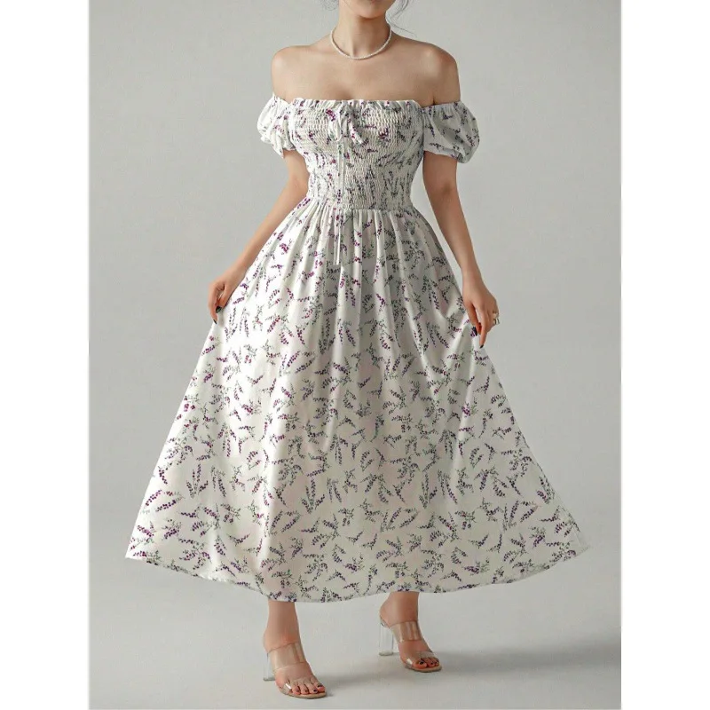 2026 Summer New Square Neck Floral Short Sleeves Dress for Women French Vintage Women's Elegant Boho Beach Long Dresses Y2k
2026 Summer New Square Neck Floral Short Sleeves Dress for Women French Vintage Women's Elegant Boho Beach Long Dresses Y2k
