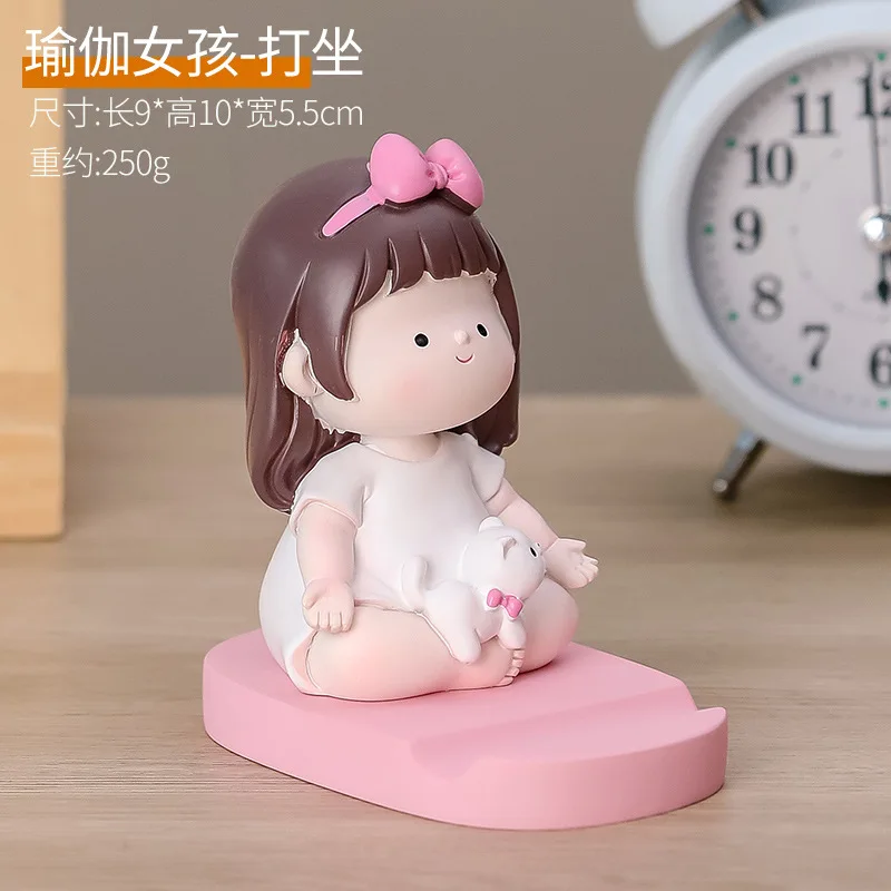 Mobile Phone Holder Ornament Yoga Girl Desktop Decoration Light Luxury Doll Decompression High-End Feeling Small Ornament
Mobile Phone Holder Ornament Yoga Girl Desktop Decoration Light Luxury Doll Decompression High-End Feeling Small Ornament