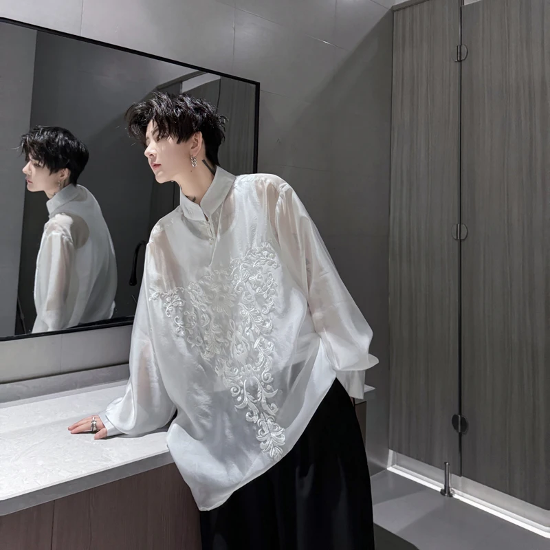 Новая китайская мужская рубашка-поло с тяжелой вышивкой, защитой от солнца и элегантным европейским дизайном...
Новая китайская мужская рубашка-поло с тяжелой вышивкой, защитой от солнца и элегантным европейским дизайном...