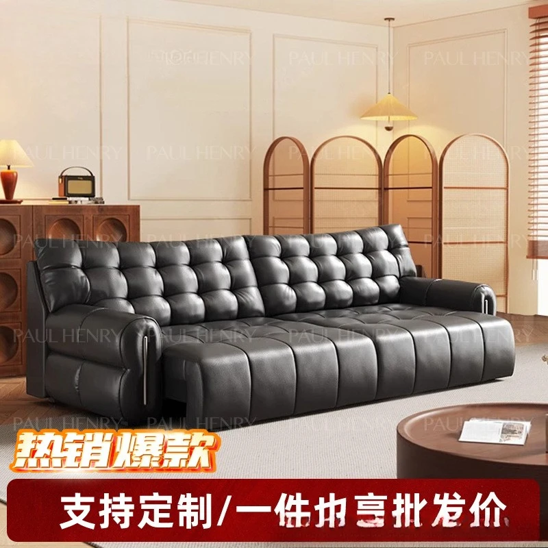 Big Black Bear Electric Leather Sofa Living Room Multi-functional Retractable Italian Minimalist High-end Black Sofa Bed Dual-pu
Big Black Bear Electric Leather Sofa Living Room Multi-functional Retractable Italian Minimalist High-end Black Sofa Bed Dual-pu
