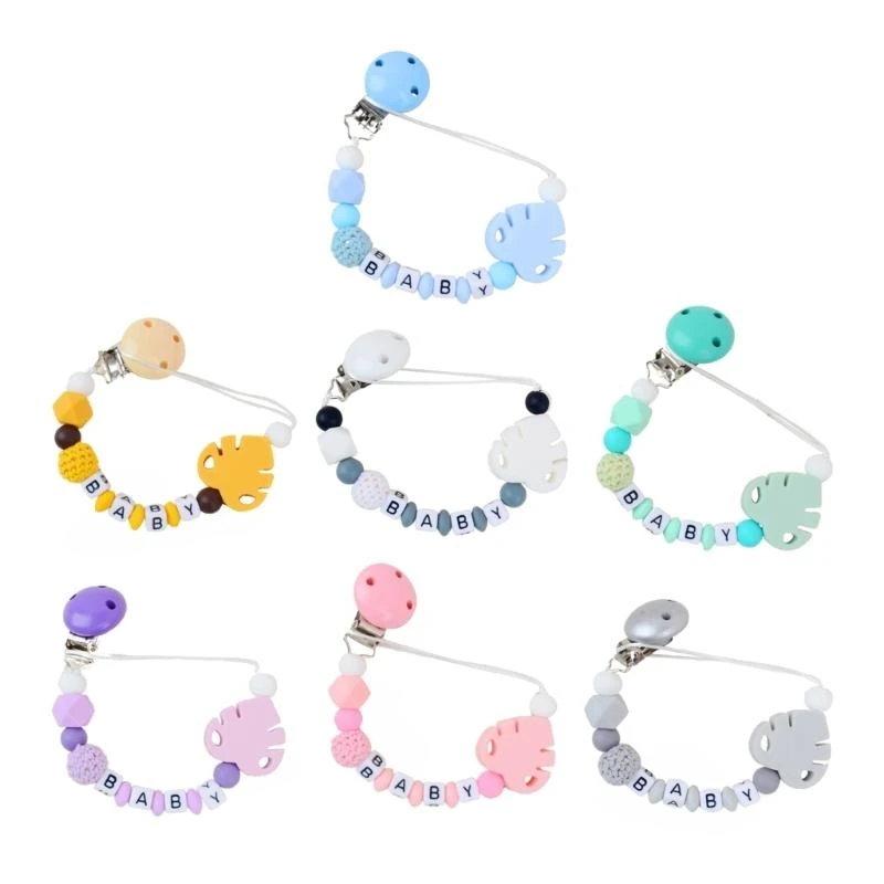 Pacifier Chain Holders Dummy Chain Leaf Teething Clips Toddlers Teether Toy Anti-drop Soother Chain Pacifier Strap Clip 4XBC
Pacifier Chain Holders Dummy Chain Leaf Teething Clips Toddlers Teether Toy Anti-drop Soother Chain Pacifier Strap Clip 4XBC