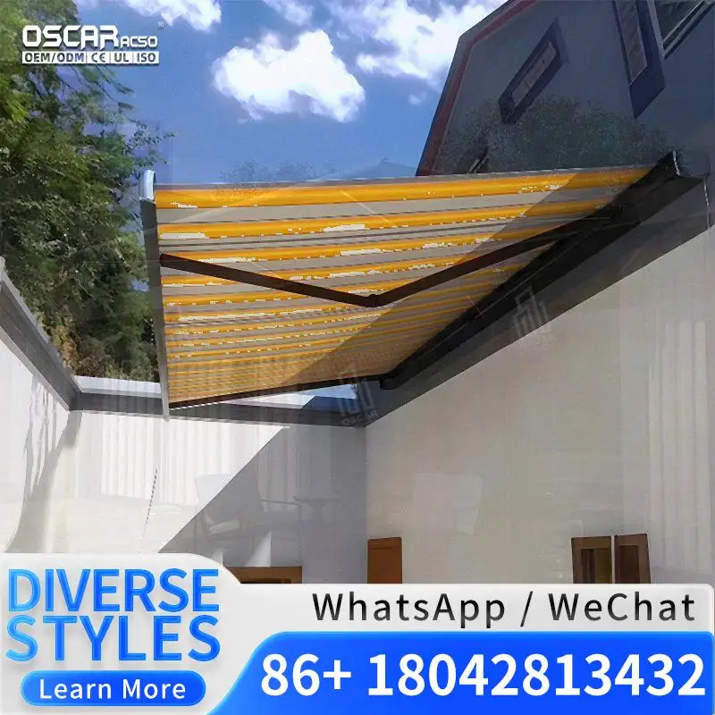 Imported Full Cassette Retractable Waterproof Windproof Aluminum LED Electric Pergola for Patio Terrace in US Retractable Awning
Imported Full Cassette Retractable Waterproof Windproof Aluminum LED Electric Pergola for Patio Terrace in US Retractable Awning