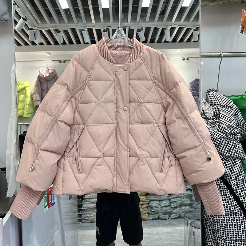 Women Down Jackets Thickening Duck Black Greee White Warm Solid Short Baseball Collar Casual Chic Style Overcoat
Women Down Jackets Thickening Duck Black Greee White Warm Solid Short Baseball Collar Casual Chic Style Overcoat