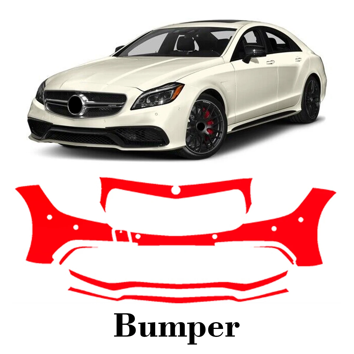 Car Precut Paint Protection Film Front Bumper Anti-scratch Exterior TPU PPF For Mercedes Benz CLS63 2015-2018
Car Precut Paint Protection Film Front Bumper Anti-scratch Exterior TPU PPF For Mercedes Benz CLS63 2015-2018