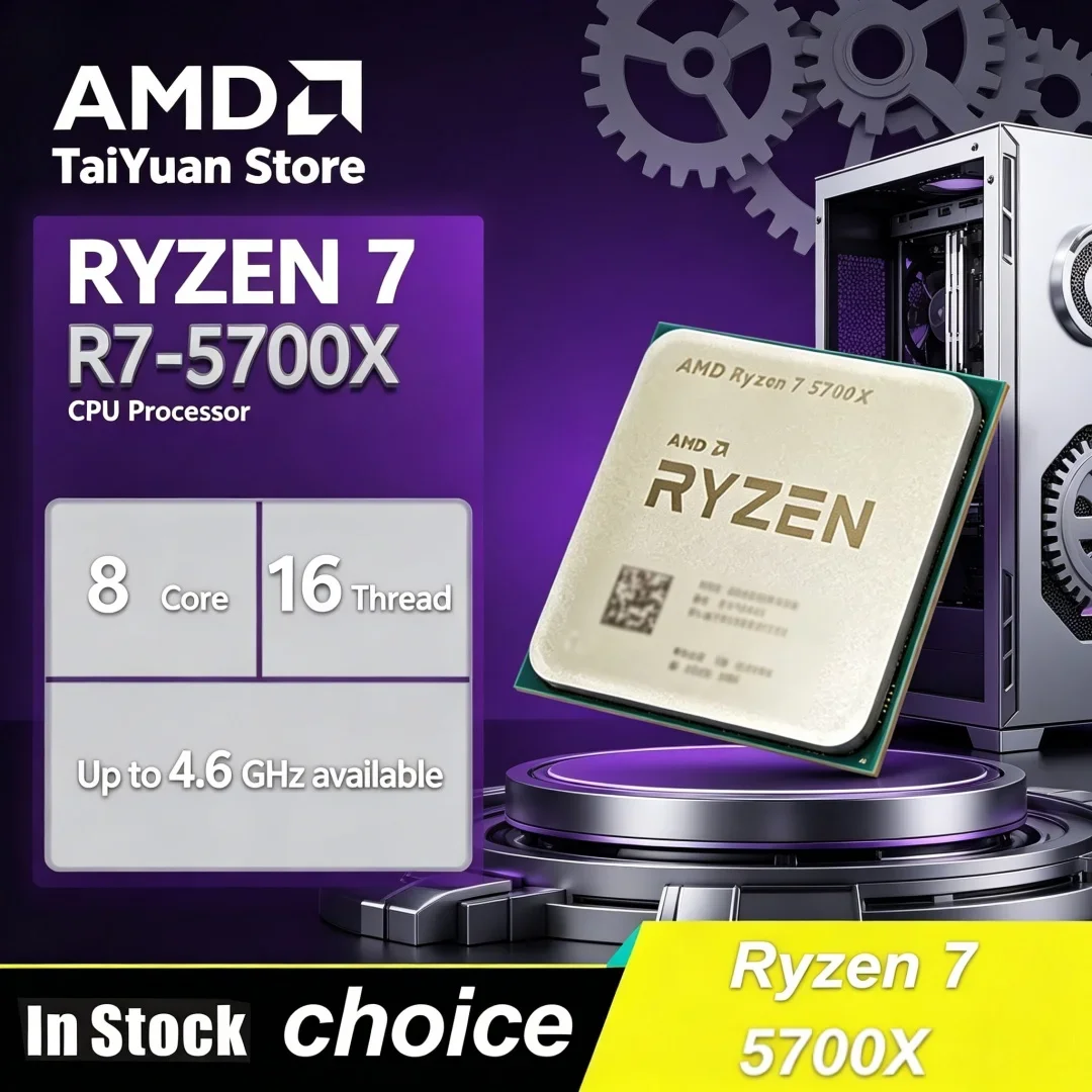 PC Upgrade Essential AMD Ryzen 7 5700X Premium Stable Running DDR4 Socket AM4 Unpacked Chip
PC Upgrade Essential AMD Ryzen 7 5700X Premium Stable Running DDR4 Socket AM4 Unpacked Chip