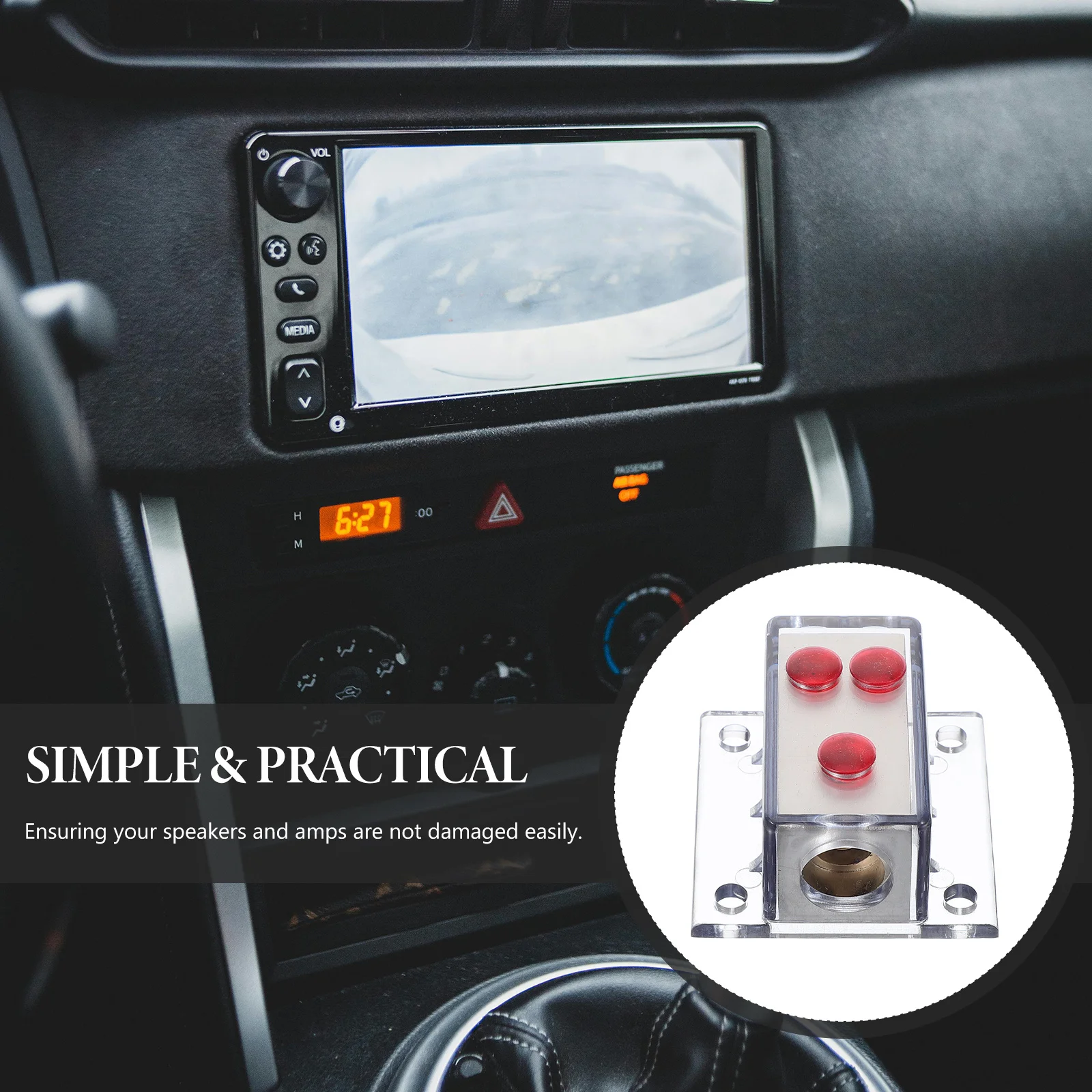 Power Distributor Block Auto Audio Splitter Sturdy Protection for Amps and Speakers Power Distribution Block
Power Distributor Block Auto Audio Splitter Sturdy Protection for Amps and Speakers Power Distribution Block