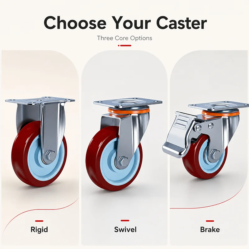 Nylon Wheel Casters Set – 4 Wheels (2 Pairs), Swivel, Directional, and Brake Types, Load Capacity 300/350/400KG, 3/4/5 Inch
Nylon Wheel Casters Set – 4 Wheels (2 Pairs), Swivel, Directional, and Brake Types, Load Capacity 300/350/400KG, 3/4/5 Inch
