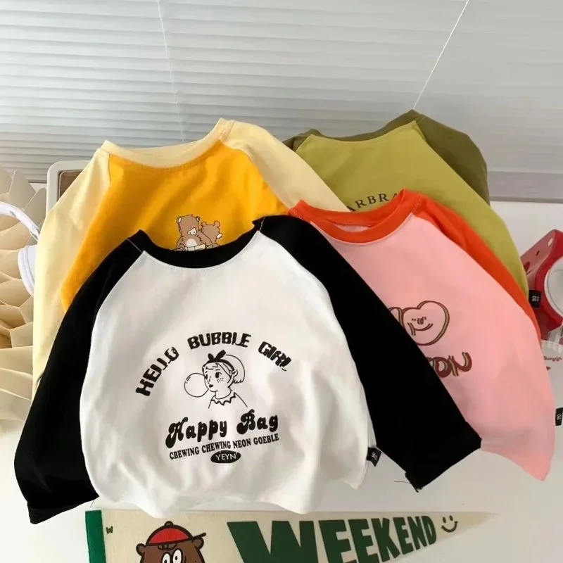 2025 spring kids t-shirts long sleeve tops for boys cartoon girls blouse cotton children tees toddler outfits clothing 1-10T
2025 spring kids t-shirts long sleeve tops for boys cartoon girls blouse cotton children tees toddler outfits clothing 1-10T