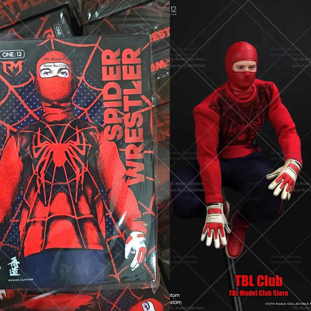 In Stock RemadCustom 1/12 Scale Humanoid Spider Wrestler 6 Inch Cloth Movable Male Solider Action Figure Full Set Model Toys
In Stock RemadCustom 1/12 Scale Humanoid Spider Wrestler 6 Inch Cloth Movable Male Solider Action Figure Full Set Model Toys