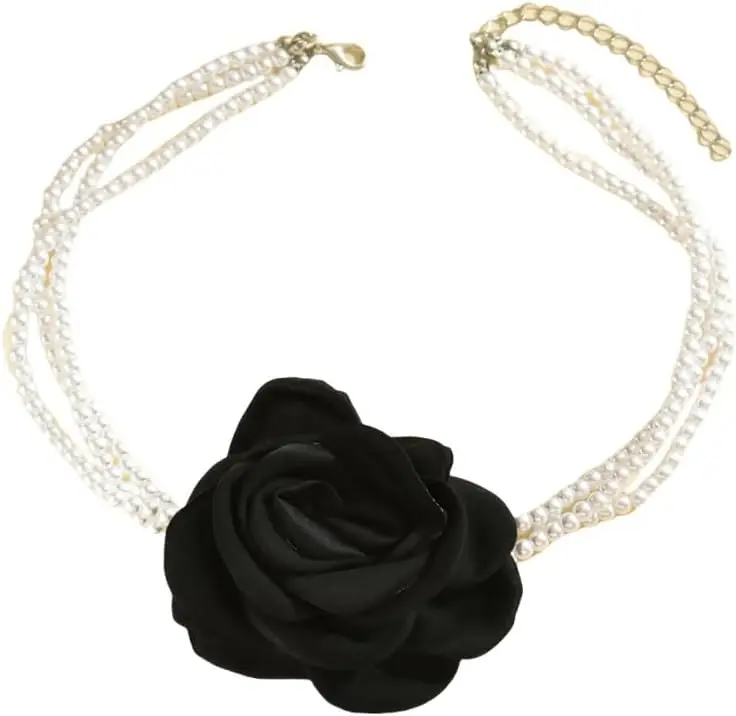 Multilayer Pearl Camellia Choker Neckpiece Elegant Fashion Statement Jewelry for Women
Multilayer Pearl Camellia Choker Neckpiece Elegant Fashion Statement Jewelry for Women