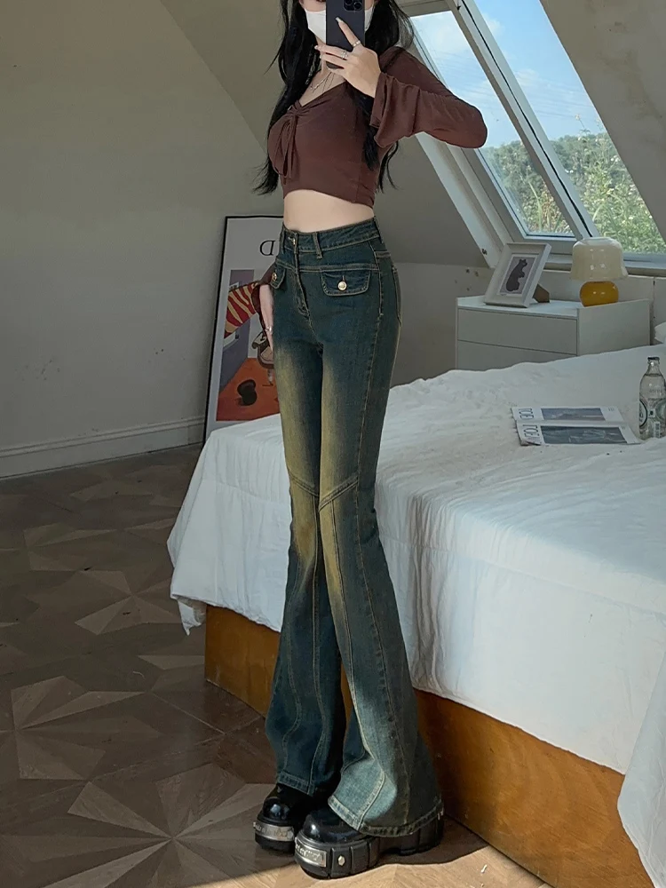 Джинсы-боты с высокой талией, женские осенне-зимние утягивающие винтажные расклешенные брюки небольшого размера, модные хлопковые эластичные брюки...
Джинсы-боты с высокой талией, женские осенне-зимние утягивающие винтажные расклешенные брюки небольшого размера, модные хлопковые эластичные брюки...
