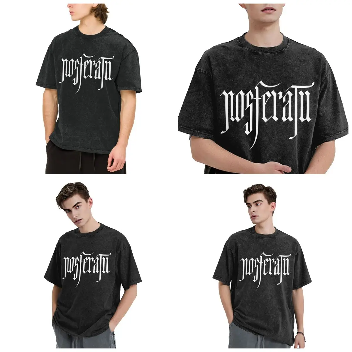 Nosferatu 2024 Movie Logo Hip Hop Short Sleeve T-Shirts Washed Tops Tees Streetwear T Shirt Vintage for Men Women
Nosferatu 2024 Movie Logo Hip Hop Short Sleeve T-Shirts Washed Tops Tees Streetwear T Shirt Vintage for Men Women
