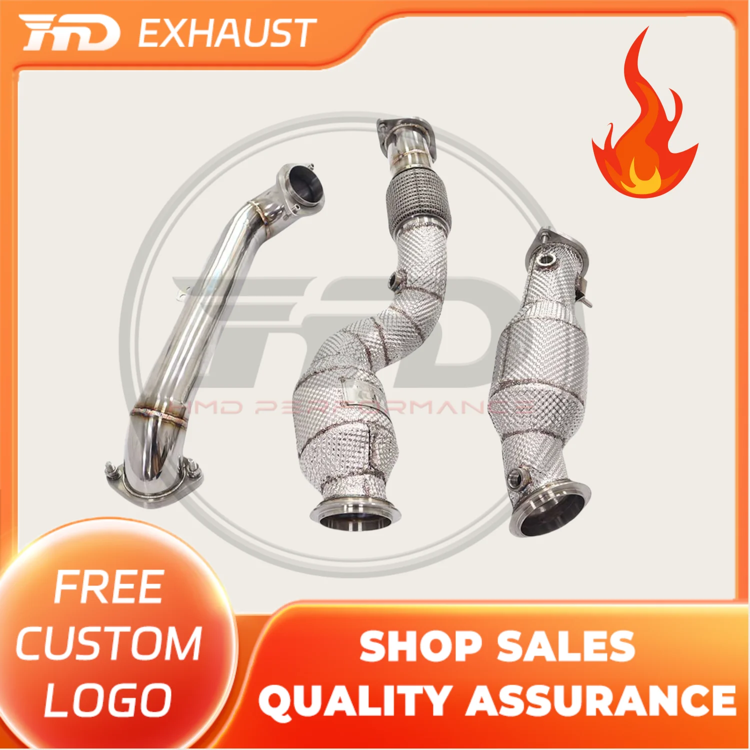 HMD Hot sale Exhaust System High Flow Performance Front tube and Downpipe for BMW M2 G87 With Heat Shield Racing Pipe
HMD Hot sale Exhaust System High Flow Performance Front tube and Downpipe for BMW M2 G87 With Heat Shield Racing Pipe