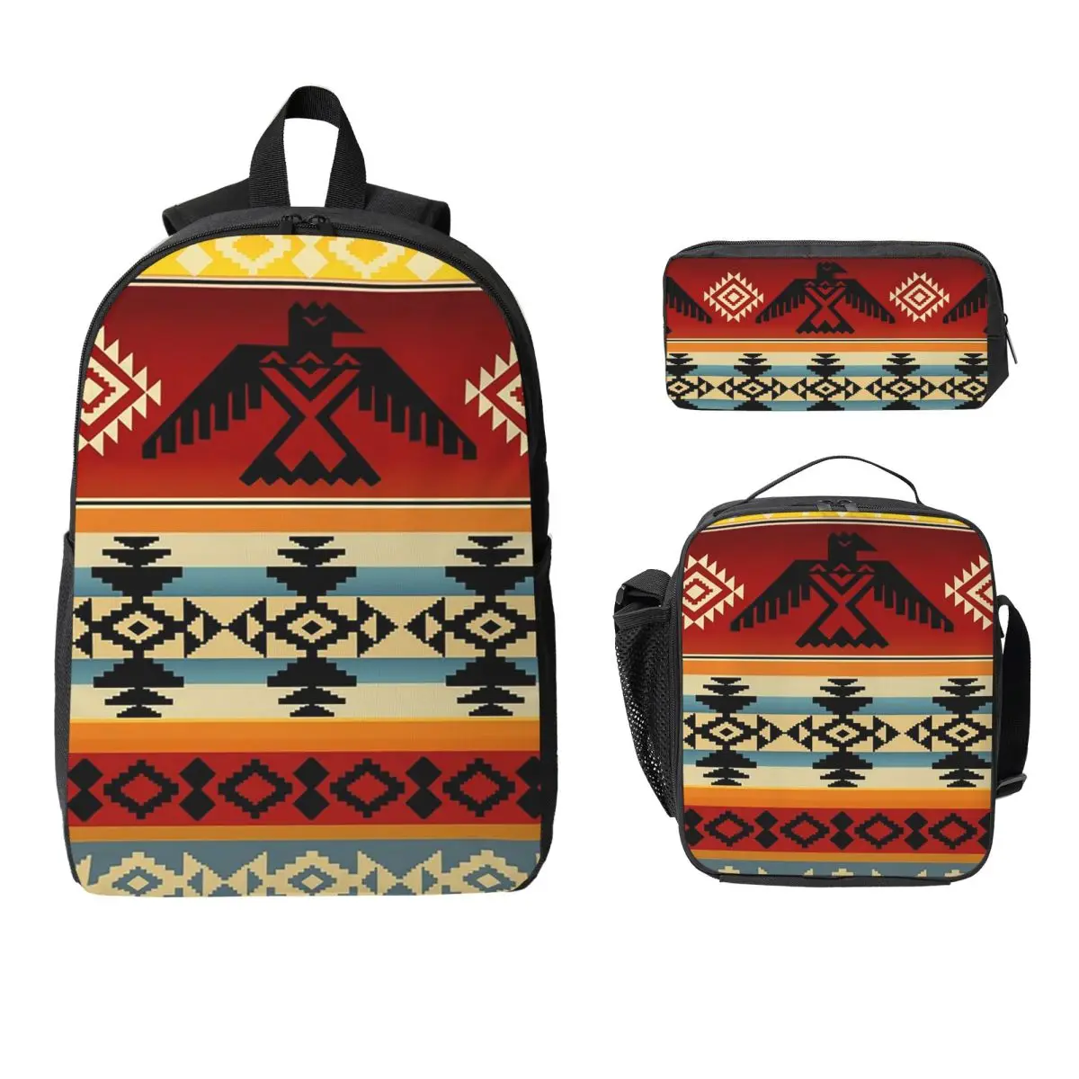 Thunderbird Native American Pattern Backpack BookBag School Bag Laptop Shoulder Bags 3ps Insulated Lunch Bag Pencil Case
Thunderbird Native American Pattern Backpack BookBag School Bag Laptop Shoulder Bags 3ps Insulated Lunch Bag Pencil Case