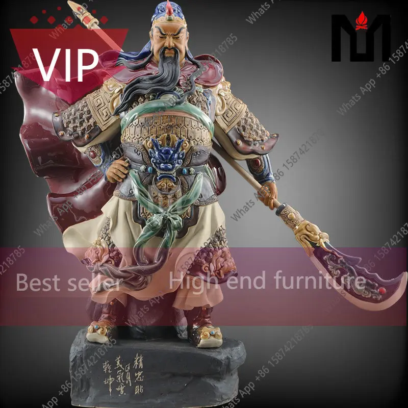 ZL Shiwan Ceramic Doll Master Boutique New Chinese Home Furnishing Ornament Living Room Lucky Ornament Guan Gong Ceramic Ornamen
ZL Shiwan Ceramic Doll Master Boutique New Chinese Home Furnishing Ornament Living Room Lucky Ornament Guan Gong Ceramic Ornamen