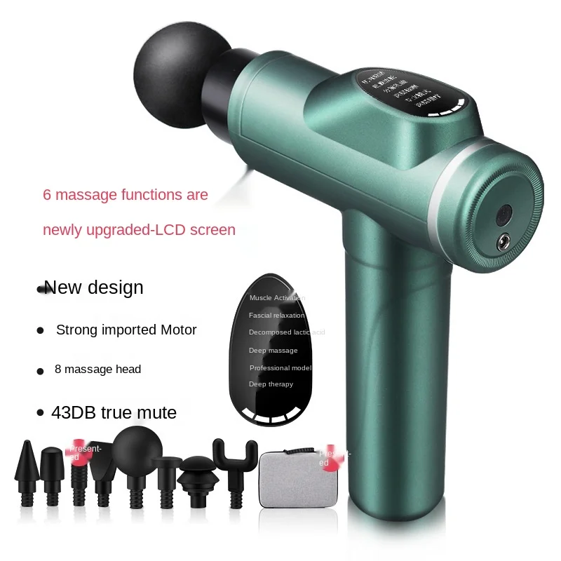 Liquid crystal fascia gun relaxes muscles massage gun USB charging massager massage stick
Liquid crystal fascia gun relaxes muscles massage gun USB charging massager massage stick