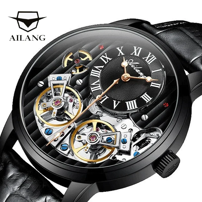 Top luxury brand expensive men's watch automatic mechanical quality watch Roman double tourbillon water proof watch leather male
Top luxury brand expensive men's watch automatic mechanical quality watch Roman double tourbillon water proof watch leather male