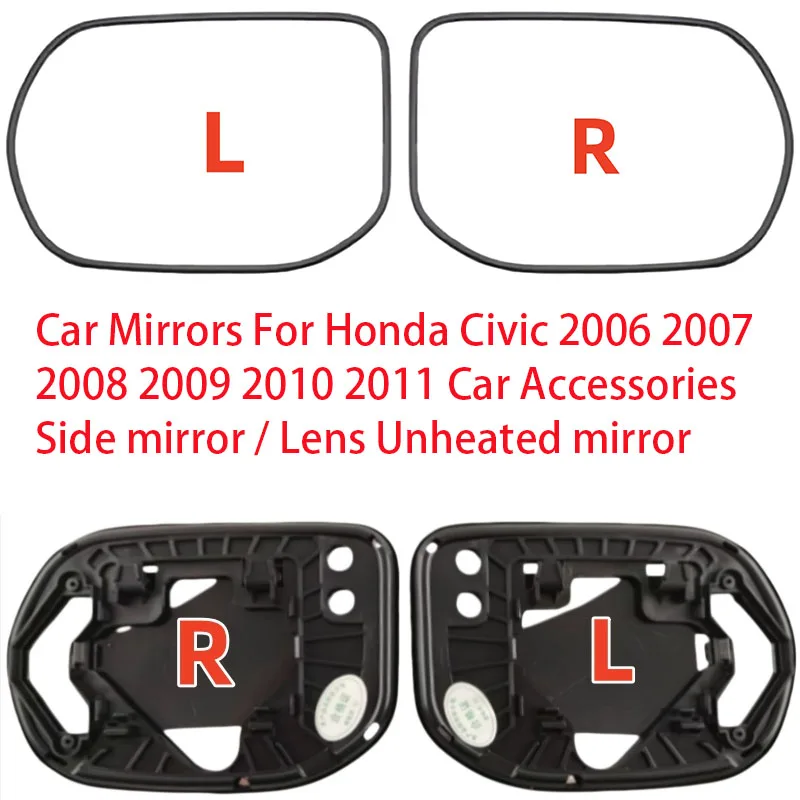 Car Mirrors For Honda Civic 2006 2007 2008 2009 2010 2011 Car Accessories Left / Right Side mirror / Lens Unheated mirror
Car Mirrors For Honda Civic 2006 2007 2008 2009 2010 2011 Car Accessories Left / Right Side mirror / Lens Unheated mirror