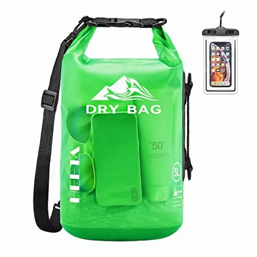 Dry Bag Waterproof for Women Men, 5L/0L/20L/30L/40L Roll Top Lightweight Dry Storage Bag Backpack with Phone Case for Travel Sw
Dry Bag Waterproof for Women Men, 5L/0L/20L/30L/40L Roll Top Lightweight Dry Storage Bag Backpack with Phone Case for Travel Sw