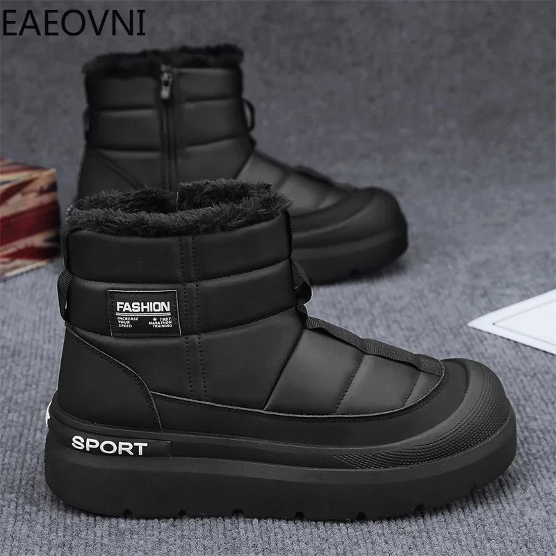 Tooling Boots Men's Winter Shoes Round Toe Slip-on Velvet Thickening Hard-wearing Snow Boot Classic Young Fashion New Arrival
Tooling Boots Men's Winter Shoes Round Toe Slip-on Velvet Thickening Hard-wearing Snow Boot Classic Young Fashion New Arrival