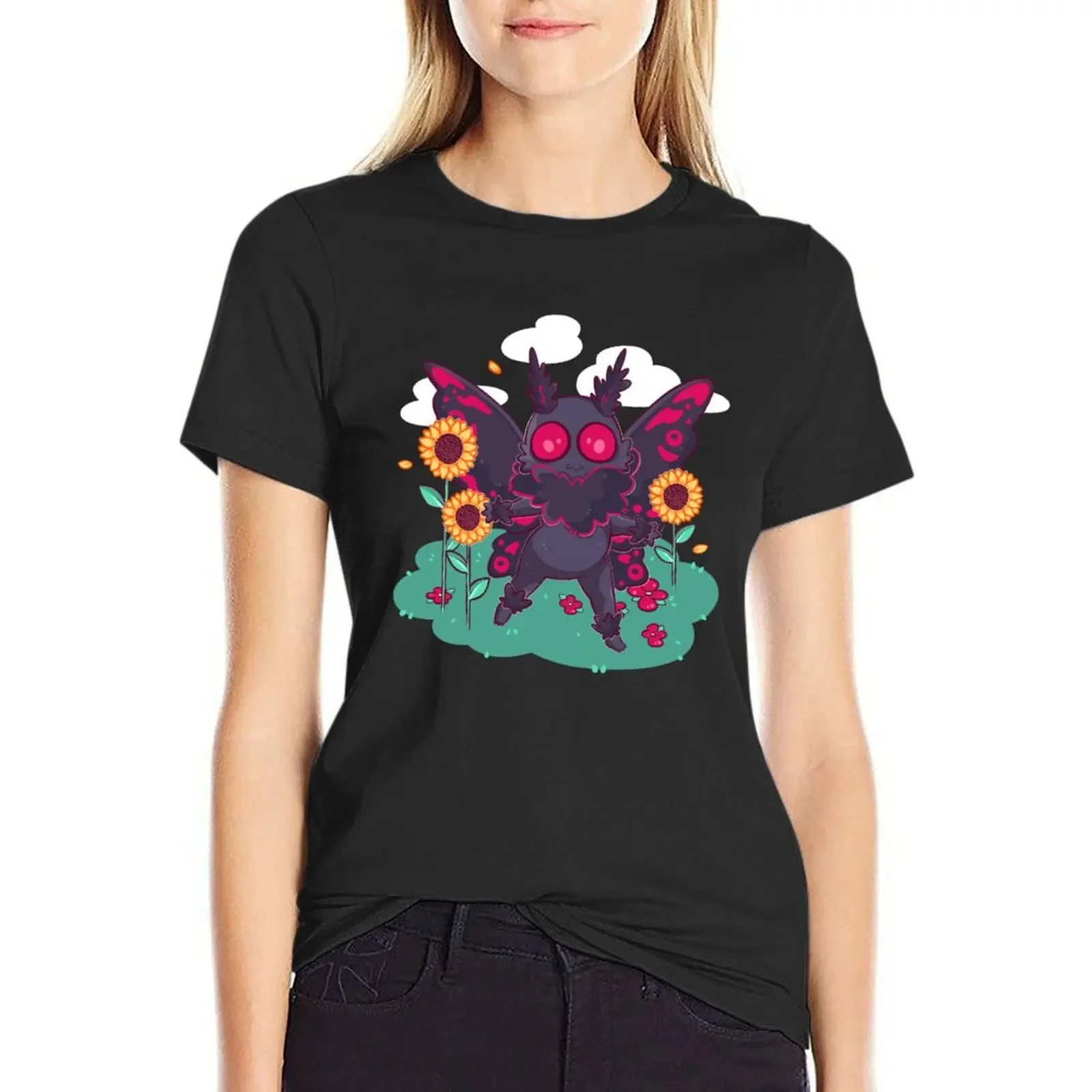 Frolicking Mothman T-shirt cute tops kawaii clothes oversized workout shirts for Women
Frolicking Mothman T-shirt cute tops kawaii clothes oversized workout shirts for Women