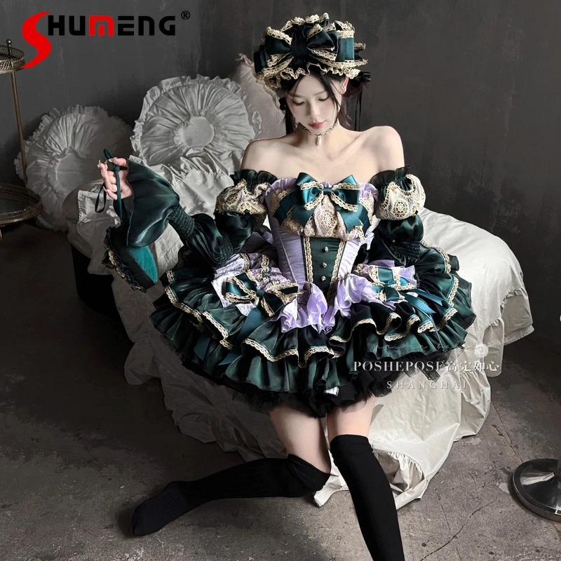 Halloween Christmas Sweet Lolita Princess Dresses 2025 New Girls Women's Tube Top Mini Ball Gown Dress Y2K Birthday Party Dress
Halloween Christmas Sweet Lolita Princess Dresses 2025 New Girls Women's Tube Top Mini Ball Gown Dress Y2K Birthday Party Dress