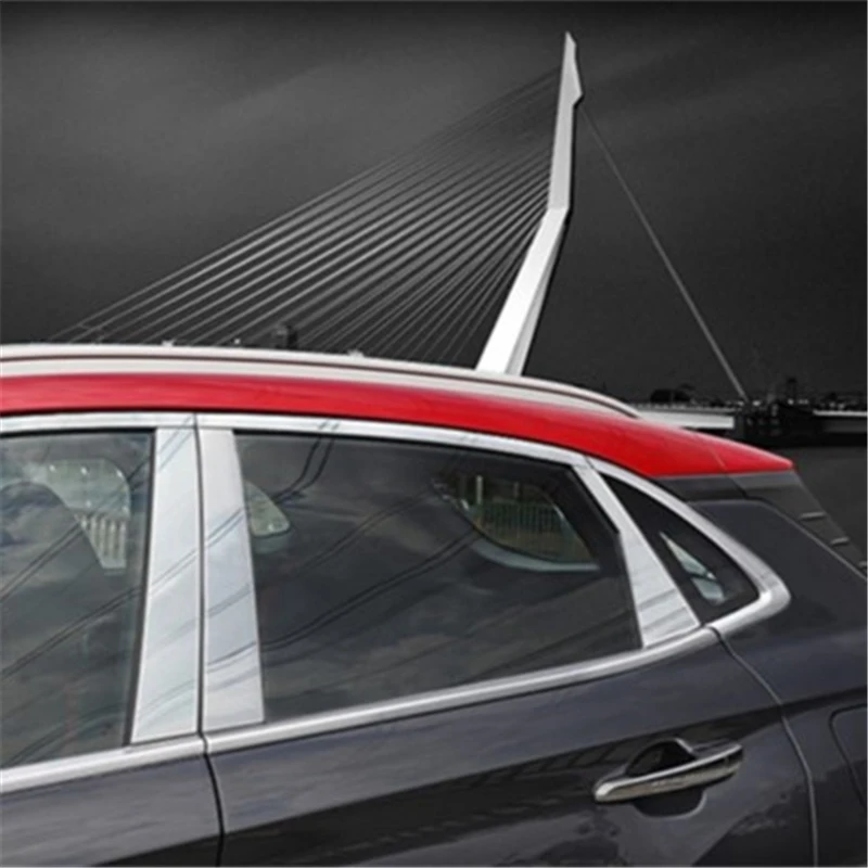 WELKINRY For Hyundai Kona OS 2018-2024 Kauai Stainless Steel Car Body Door Window Central Middle B Column Pillar Post Cover Trim
WELKINRY For Hyundai Kona OS 2018-2024 Kauai Stainless Steel Car Body Door Window Central Middle B Column Pillar Post Cover Trim