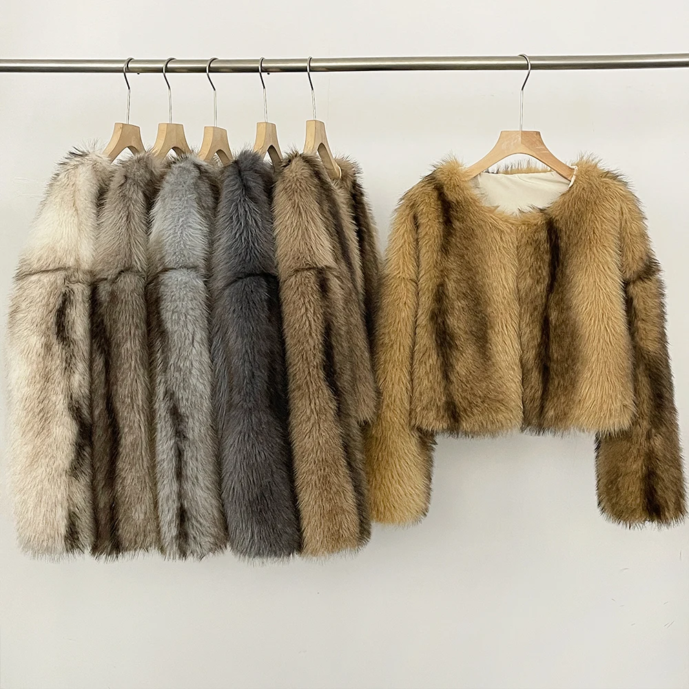 Fur Coat Eco-friendly New Women's Artificial Fur Coat Clothes Women Short Faux Fur Jacket Female Exclusive Striped Warm Thick
Fur Coat Eco-friendly New Women's Artificial Fur Coat Clothes Women Short Faux Fur Jacket Female Exclusive Striped Warm Thick