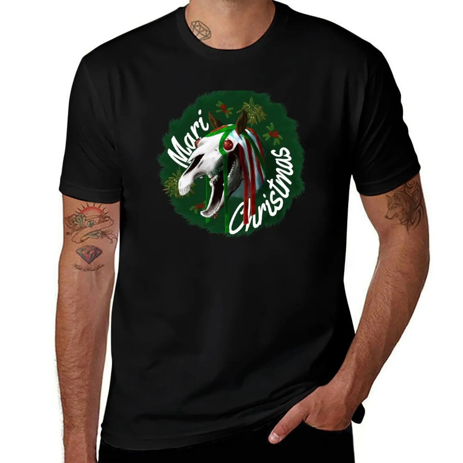 Mari Lwyd (Mari Christmas Version) T-Shirt Breathable Basic Cotton T-Shirt
Mari Lwyd (Mari Christmas Version) T-Shirt Breathable Basic Cotton T-Shirt