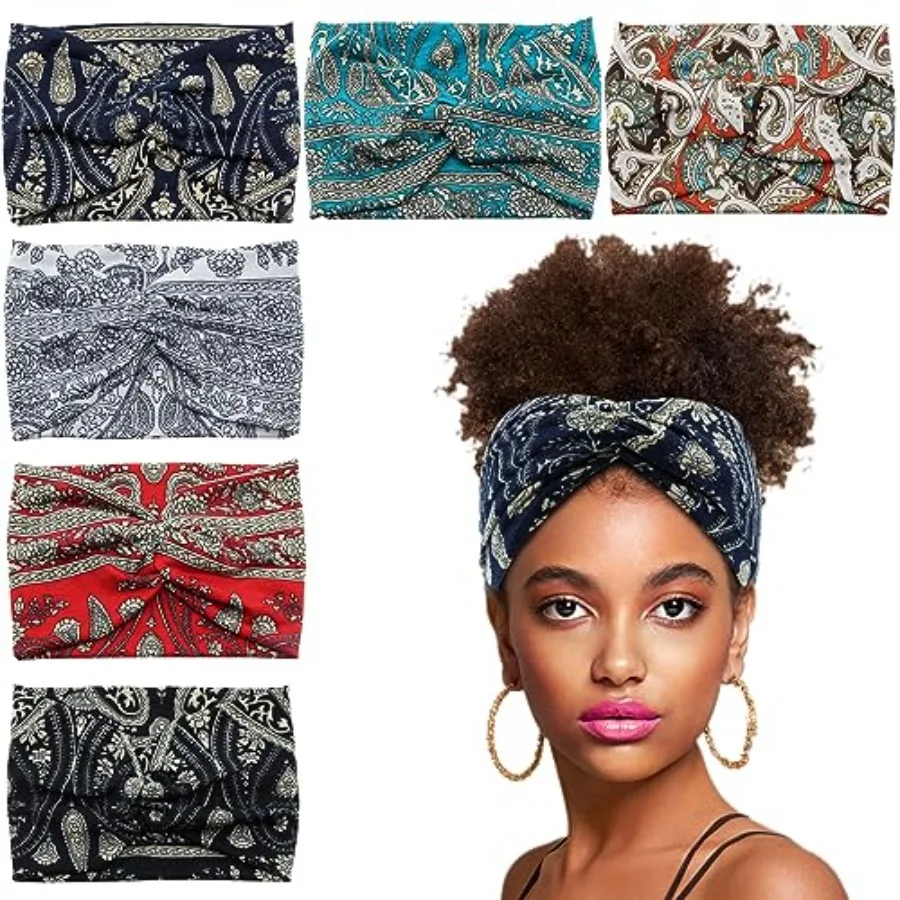 Wide Headbands for Women Girls, Large Bandana Boho Headbands Workout Yoga Running Hair Bands for Women's Hair, Non Slip Sweat H
Wide Headbands for Women Girls, Large Bandana Boho Headbands Workout Yoga Running Hair Bands for Women's Hair, Non Slip Sweat H