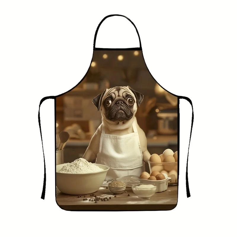 An apron with a puppy pattern, which is very suitable for kitchen work and household cleaning, is a holiday gift
An apron with a puppy pattern, which is very suitable for kitchen work and household cleaning, is a holiday gift