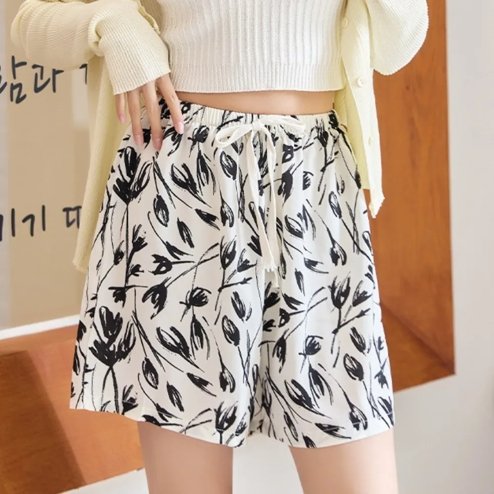 Fashion Thin Beach Short Pants Loose High Waist Floral Printed Shorts Lace Up Wide Leg Drawstring Casual Shorts Summer
Fashion Thin Beach Short Pants Loose High Waist Floral Printed Shorts Lace Up Wide Leg Drawstring Casual Shorts Summer