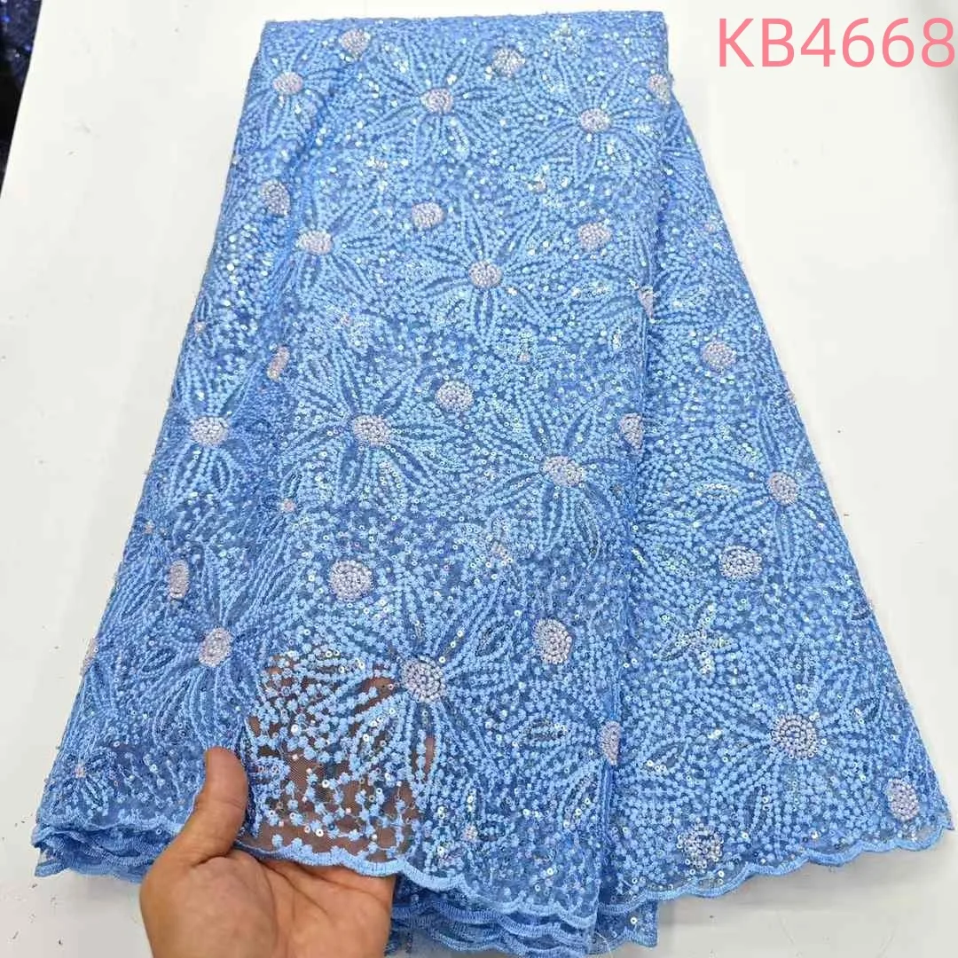 Luxury African Wedding Fabric 5 Yards Sequins Tulle Lace Fabric Nigerian White Glitter Lace Trim For Wedding Party Dress KB4668
Luxury African Wedding Fabric 5 Yards Sequins Tulle Lace Fabric Nigerian White Glitter Lace Trim For Wedding Party Dress KB4668