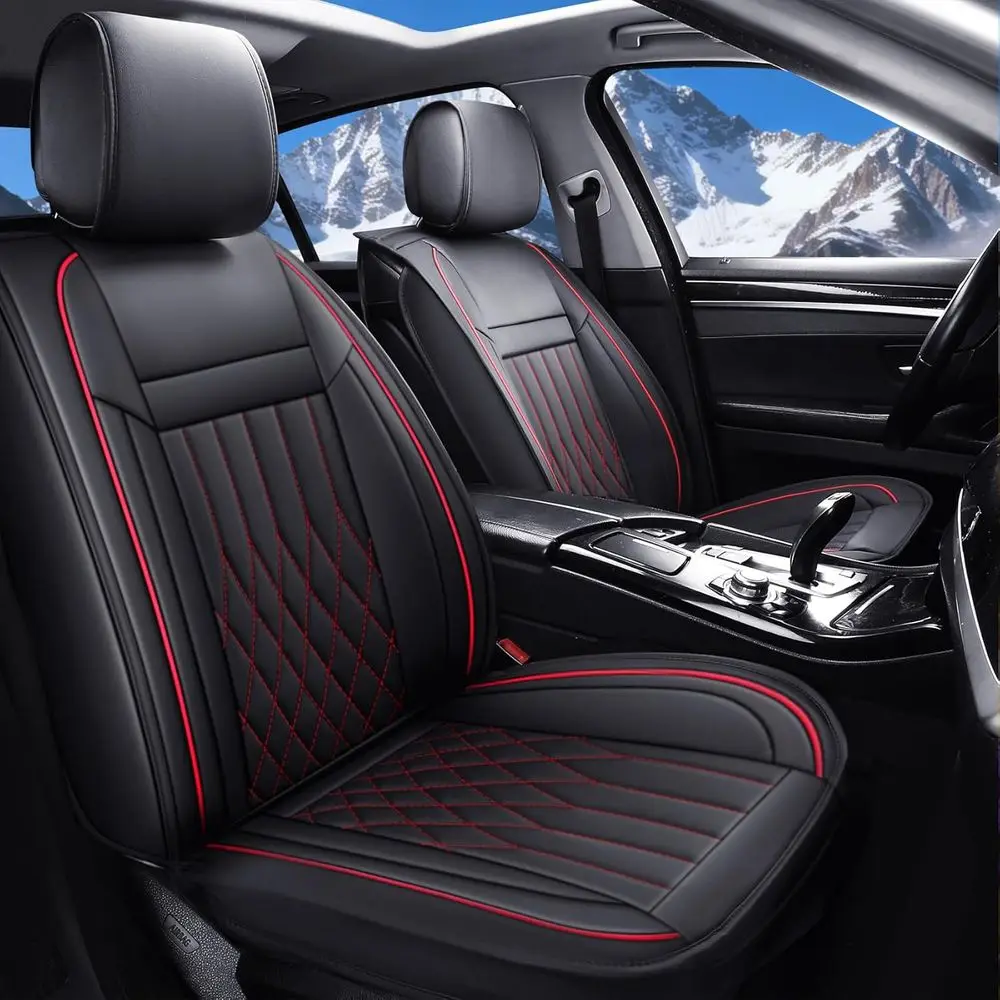 Чехлы для автомобильных сидений, полный комплект, подходят для Honda Civic, Accord, Kia, Nissan, Mazda, Chevrolet и большинства автомобилей, с водонепроницаемой кожаной отделкой (черные)
Чехлы для автомобильных сидений, полный комплект, подходят для Honda Civic, Accord, Kia, Nissan, Mazda, Chevrolet и большинства автомобилей, с водонепроницаемой кожаной отделкой (черные)