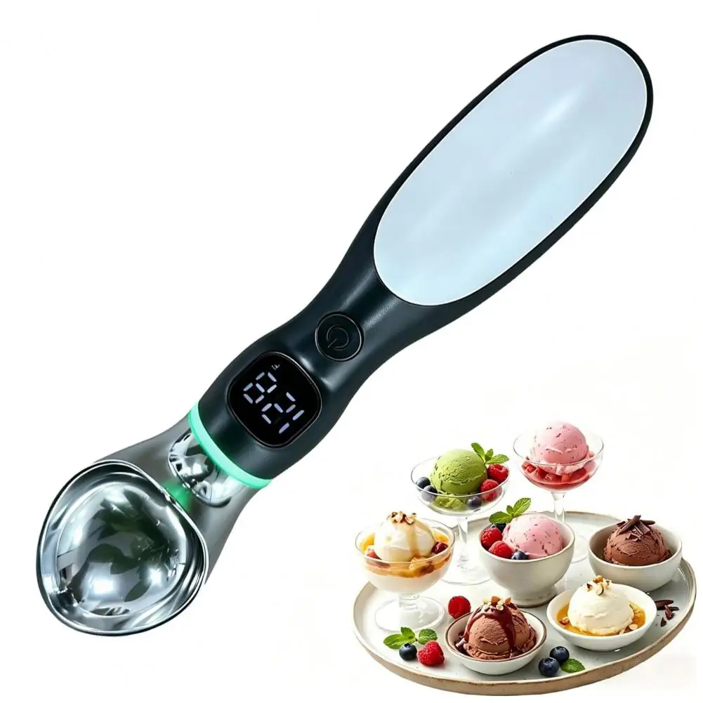 Electric Ice Cream Scoop Ice Cream Scoop with Led Display Rechargeable Electric Warming Spoon for Hard Ice Cream Gelato Frozen
Electric Ice Cream Scoop Ice Cream Scoop with Led Display Rechargeable Electric Warming Spoon for Hard Ice Cream Gelato Frozen