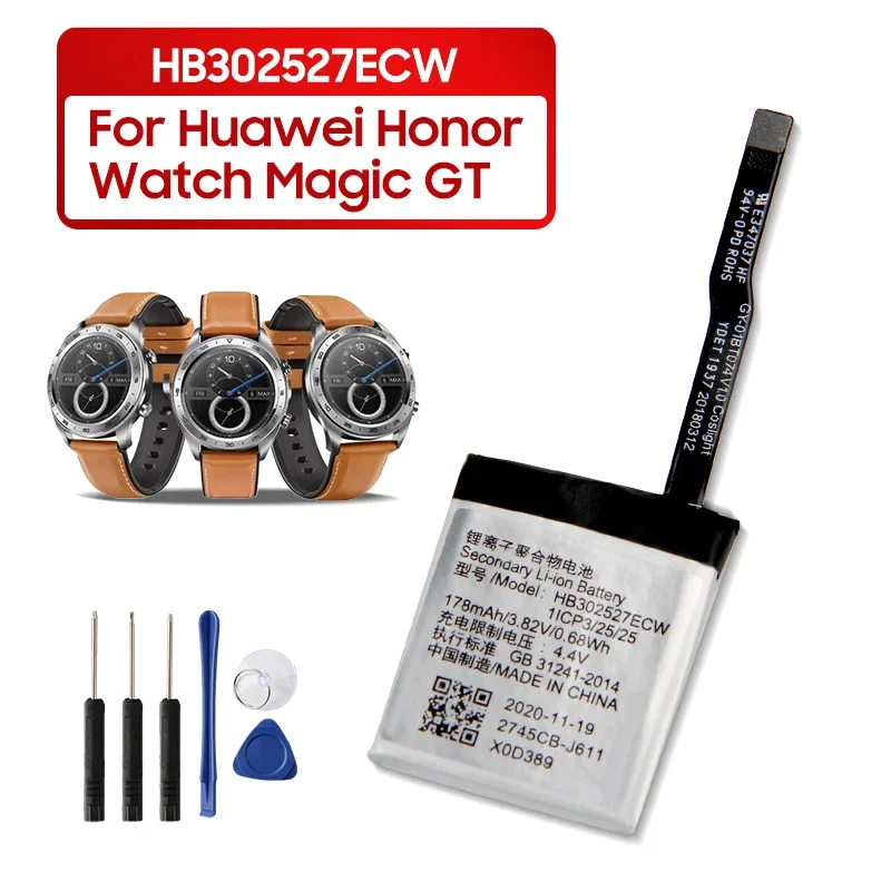 Высококачественная сменная батарея HB302527ECW для Huawei Honor Watch Magic GT, литий-ионные аккумуляторы 178 мАч
Высококачественная сменная батарея HB302527ECW для Huawei Honor Watch Magic GT, литий-ионные аккумуляторы 178 мАч