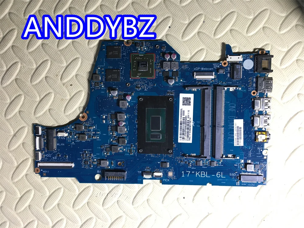 FOR HP TPN-L133 17-BY L22747-601 L25442-601 6050A2982701-MB-A01 motherboard WITH I5-8250U CPU TEST OK 
FOR HP TPN-L133 17-BY L22747-601 L25442-601 6050A2982701-MB-A01 motherboard WITH I5-8250U CPU TEST OK