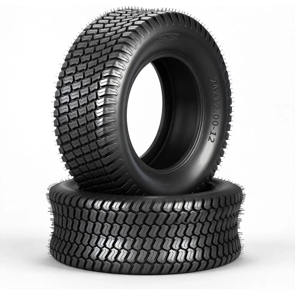 Set of 2 - 24x12-12 Heavy-Duty Lawn Mower Tires, 8-Ply Tubeless for Garden Tractors and Utility Vehicles
Set of 2 - 24x12-12 Heavy-Duty Lawn Mower Tires, 8-Ply Tubeless for Garden Tractors and Utility Vehicles