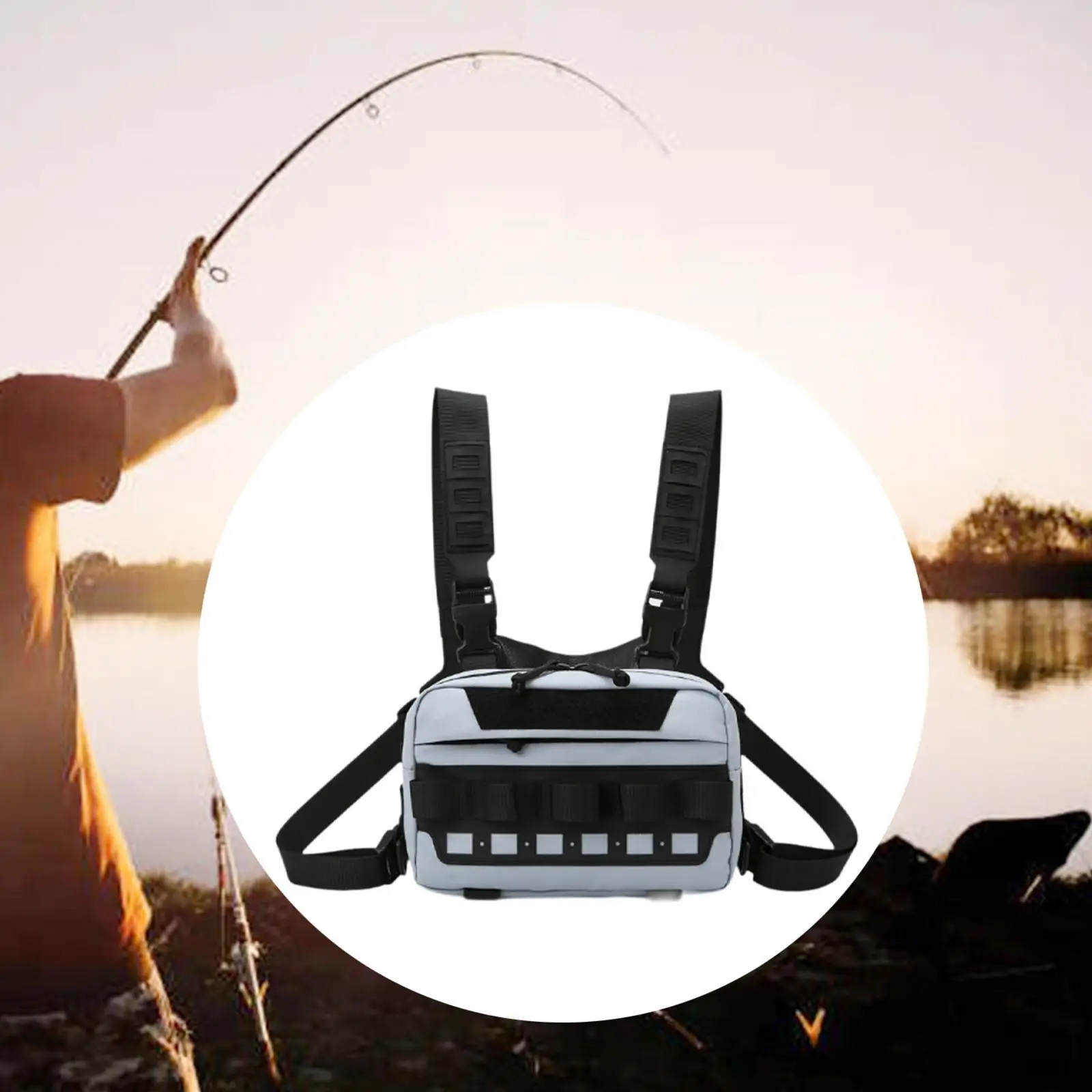 Fishing Tackle Bag with Rod Holder Waterproof Fishing Sling Bag Storage Box for Shore Fishing
Fishing Tackle Bag with Rod Holder Waterproof Fishing Sling Bag Storage Box for Shore Fishing