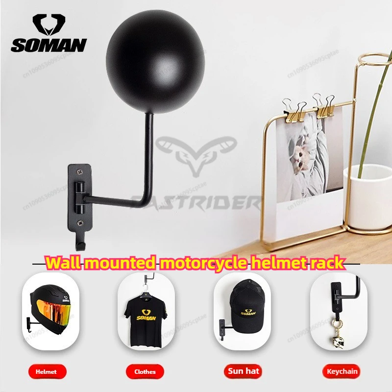 Motorcycle Helmet Rack Wall Mount Stain Steel Helmet Holder 180 Rotation Hanger with Double Hook Bike Helmet Holder Dropshipping
Motorcycle Helmet Rack Wall Mount Stain Steel Helmet Holder 180 Rotation Hanger with Double Hook Bike Helmet Holder Dropshipping