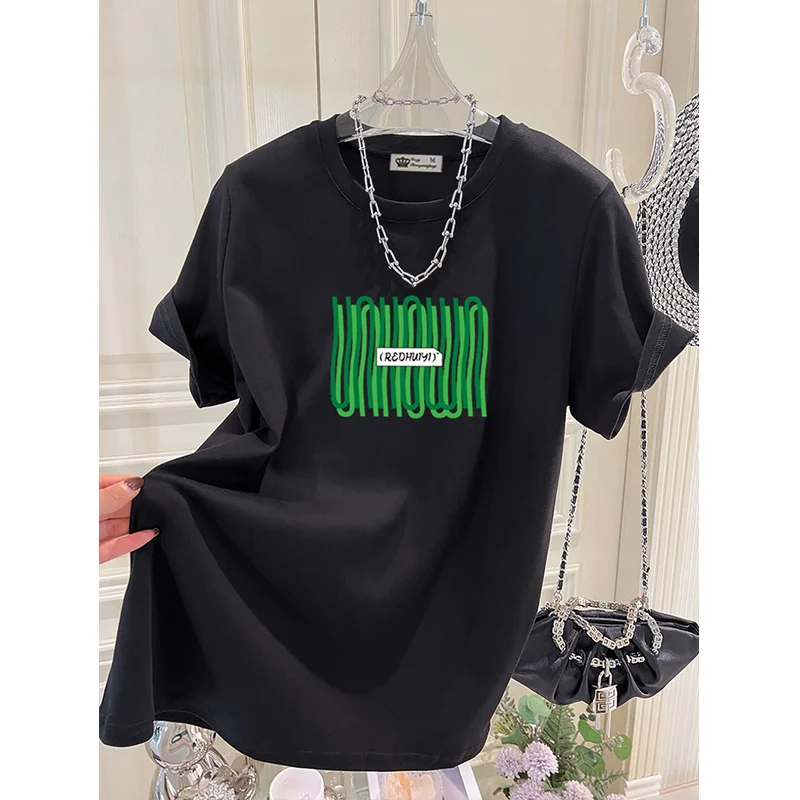 Women Chic Printed O-neck Short Sleeve T-shirt Summer Pure Cotton Comfortable Soft Tops Loose Casual Basics Pullovers
Women Chic Printed O-neck Short Sleeve T-shirt Summer Pure Cotton Comfortable Soft Tops Loose Casual Basics Pullovers