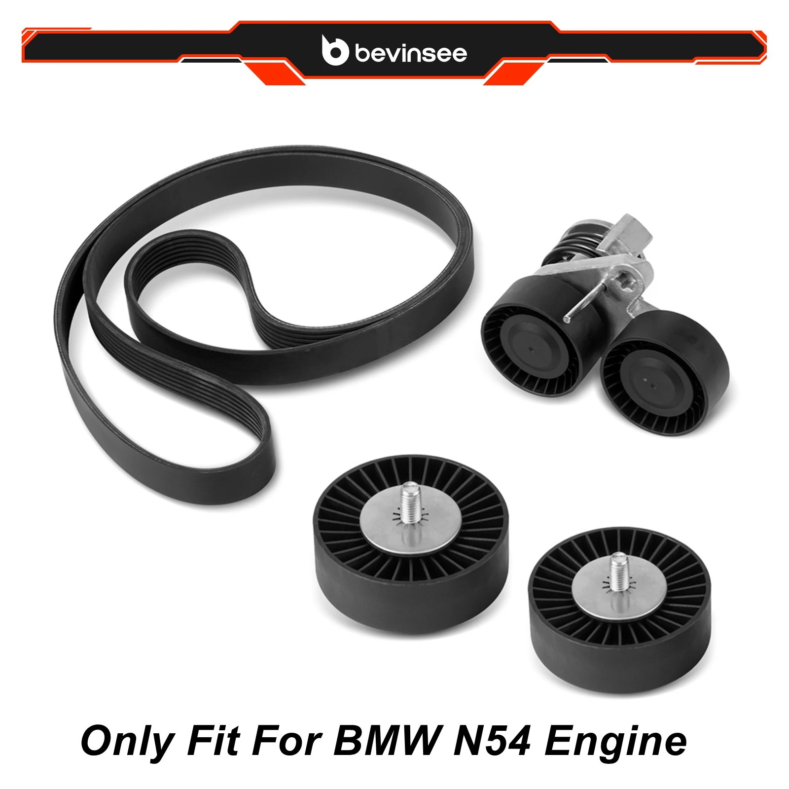 For BMW N54 Drive Belt Pulley Tensioner Kit, for BMW E90 E92 E93 E91 E82 E88 335i 335is 335xi 135i 1M 2005-2010
For BMW N54 Drive Belt Pulley Tensioner Kit, for BMW E90 E92 E93 E91 E82 E88 335i 335is 335xi 135i 1M 2005-2010