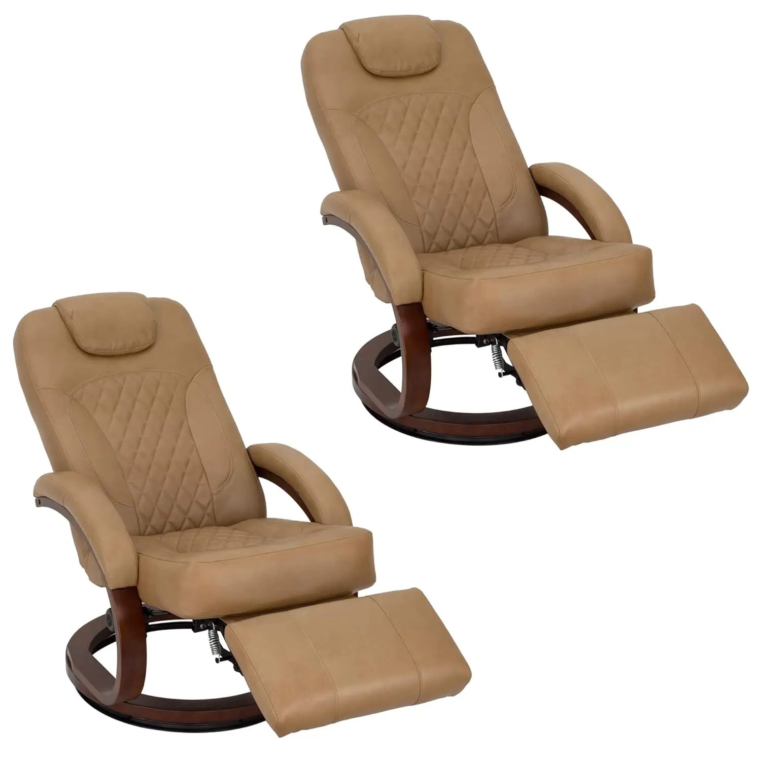 Nash 28" RV Euro Chair Recliner Modern Design | RV Furniture Swivel Base Recliner Chair (2 Chairs, Toffee), Customized
Nash 28" RV Euro Chair Recliner Modern Design | RV Furniture Swivel Base Recliner Chair (2 Chairs, Toffee), Customized